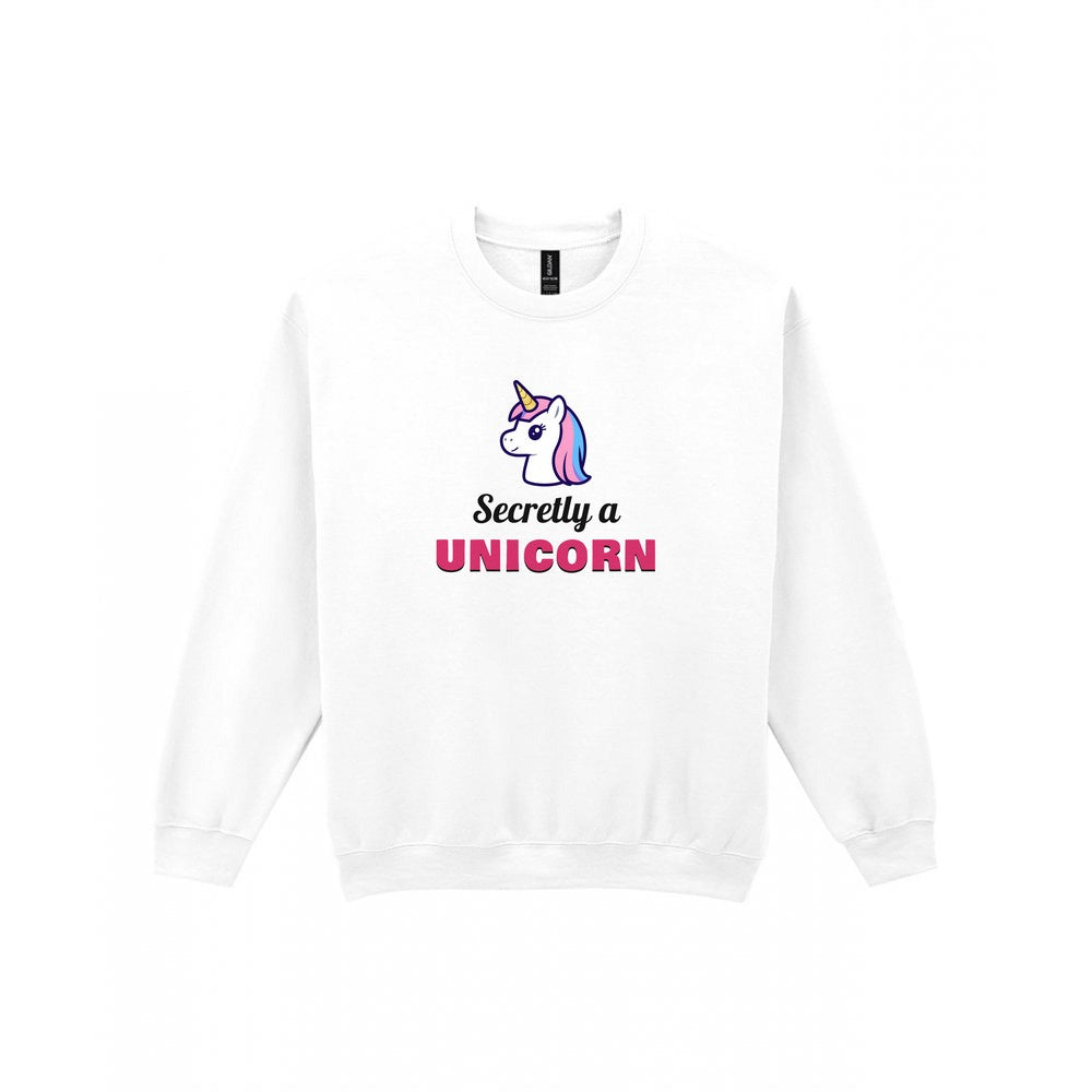 Kids Secretly A Unicorn T-Shirt & Sweatshirt Sweatshirt in White