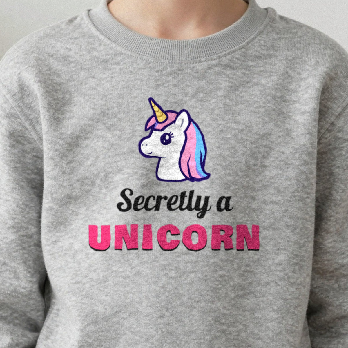 Kids Secretly A Unicorn T-Shirt & Sweatshirt in another colour