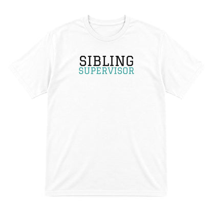 Kids Sibling Supervisor T-Shirt, Sweatshirt & Hoodie T-Shirt in White