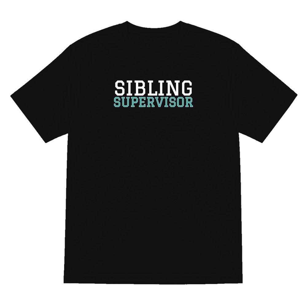Kids Sibling Supervisor T-Shirt, Sweatshirt & Hoodie T-Shirt in Black