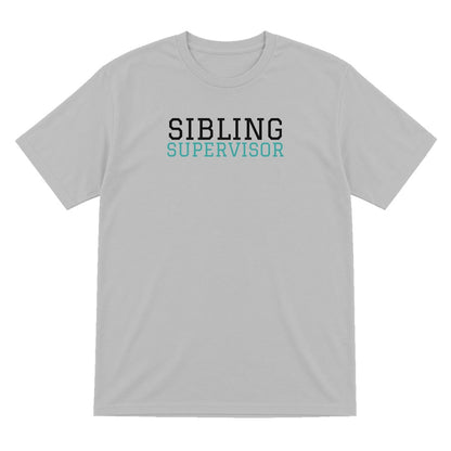 Kids Sibling Supervisor T-Shirt, Sweatshirt & Hoodie T-Shirt in Sport Grey