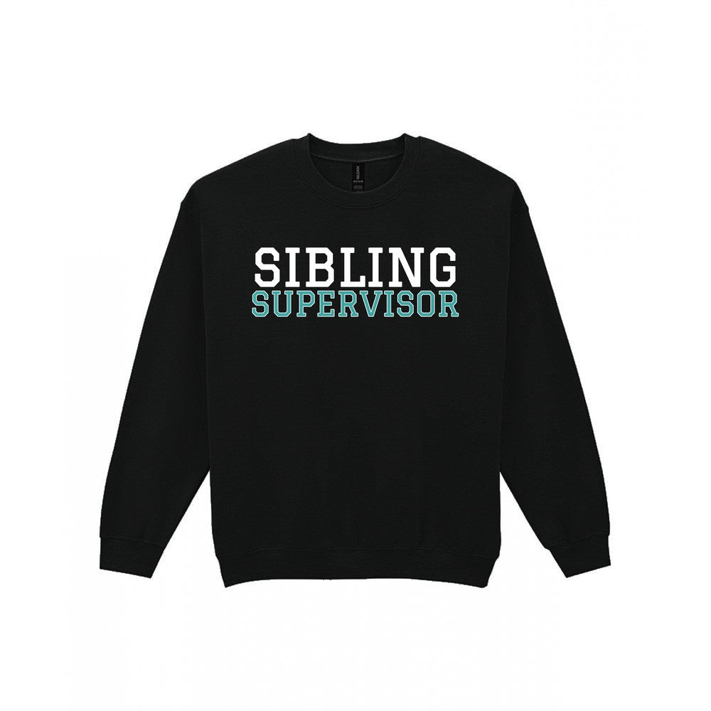 Kids Sibling Supervisor T-Shirt, Sweatshirt & Hoodie Sweatshirt in Black