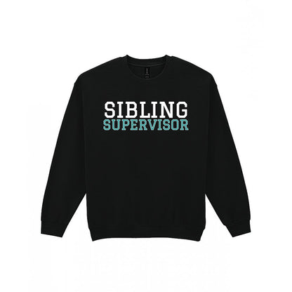 Kids Sibling Supervisor T-Shirt, Sweatshirt & Hoodie Sweatshirt in Black