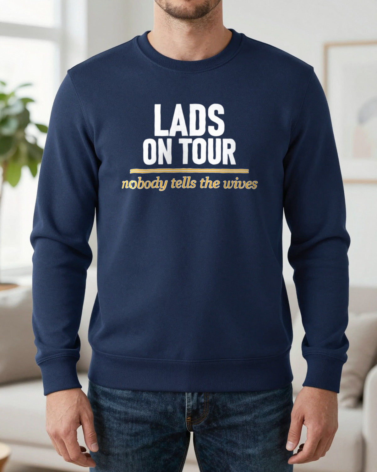 Lads On Tour Nobody Tells The Wives Stag Do T-Shirt & Sweatshirt worn
