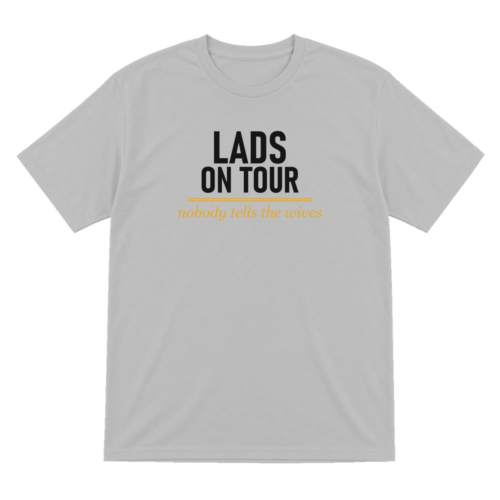 Lads On Tour Nobody Tells The Wives Stag Do T-Shirt & Sweatshirt T-Shirt in Sport Grey