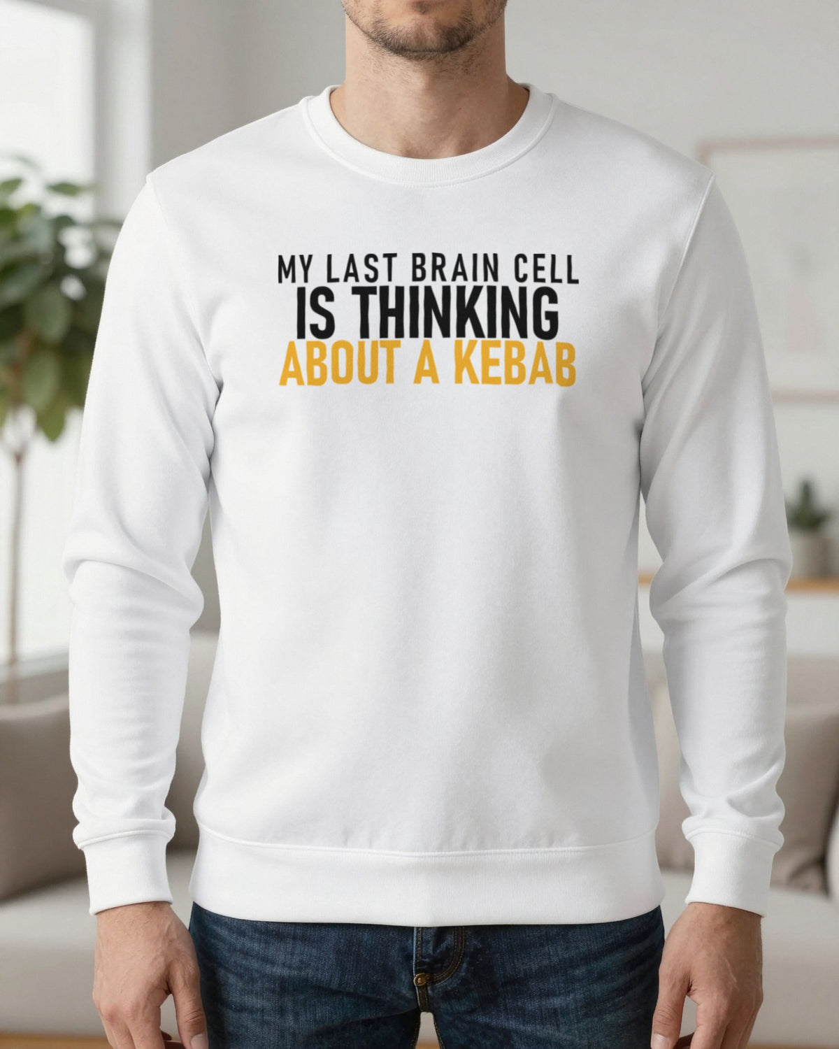 My Last Brain Cell Is Thinking About A Kebab Funny Food T-Shirt & Sweatshirt worn