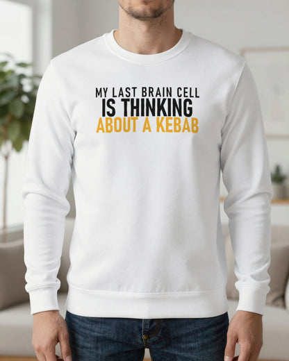 My Last Brain Cell Is Thinking About A Kebab Funny Food T-Shirt & Sweatshirt worn