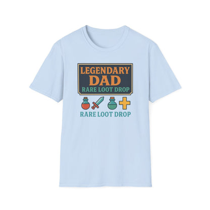 sport grey t-shirt with loot drop funny dad print