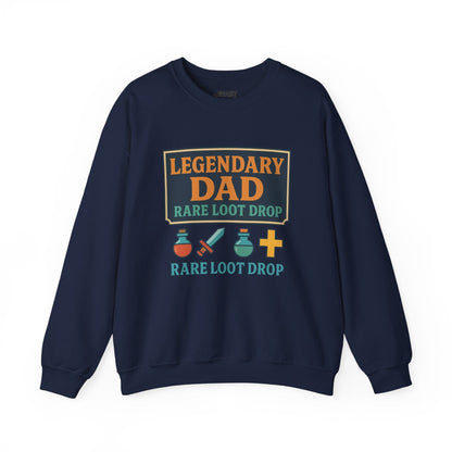 legendary dad rare loot drop sweatshirt navy sweatshirt Father's Day gift idea
