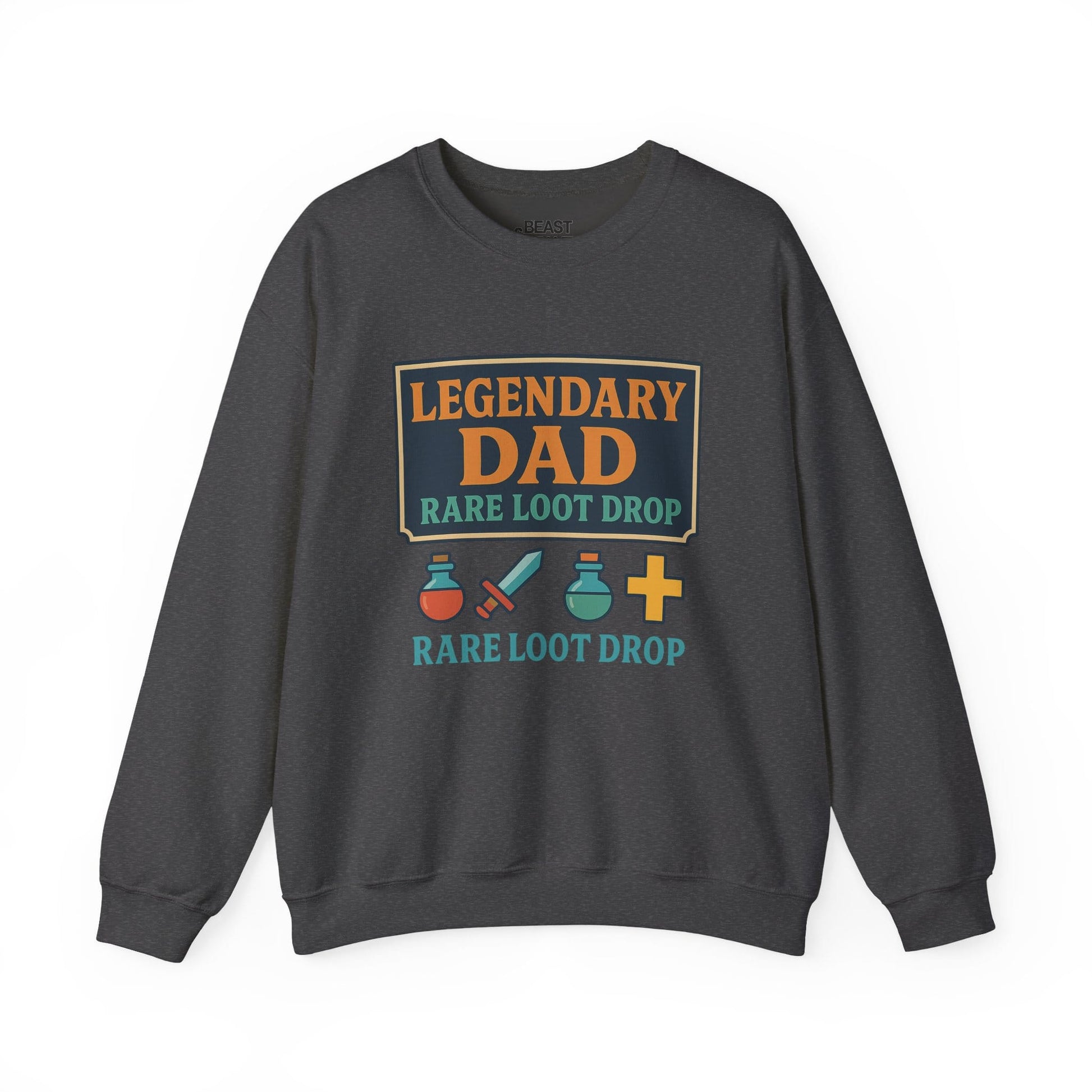 legendary dad rare loot drop sweatshirt dark heather sweatshirt Father's Day gift idea