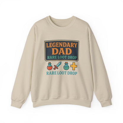 sand sweatshirt with rare loot drop design for dad gift
