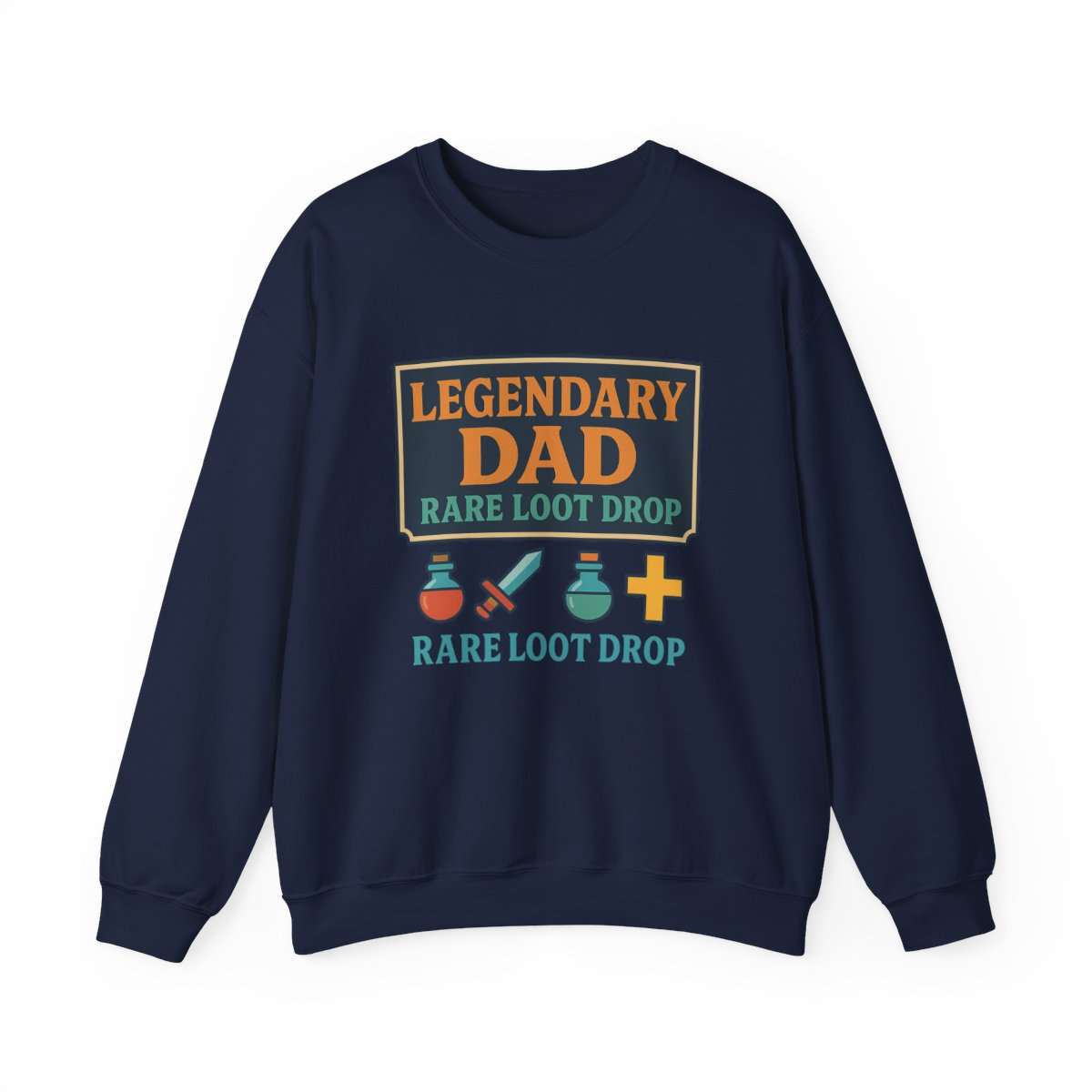 light pink sweatshirt with rare loot drop funny dad graphic