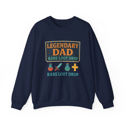 light pink sweatshirt with rare loot drop funny dad graphic