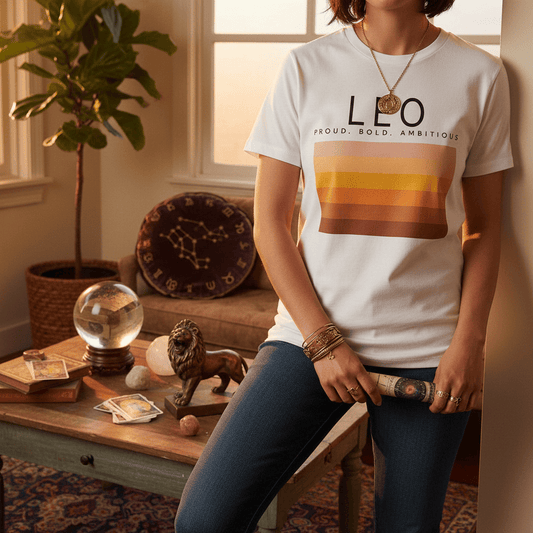 leo zodiac graphic t-shirt t-shirt front product image