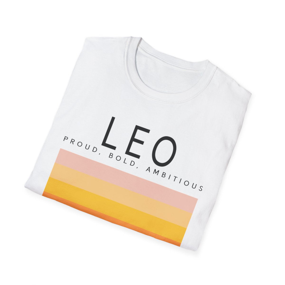 leo zodiac graphic t-shirt in multiple colours laid flat