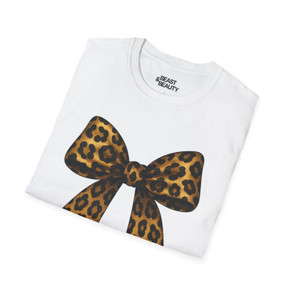 leopard bow t-shirt t-shirt coquette gift idea image 6