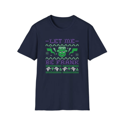 black t-shirt with retro frankenstein monster graphic for halloween
