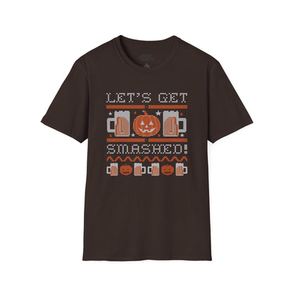 let's get smashed halloween beer t-shirt t-shirt alternate colour product image