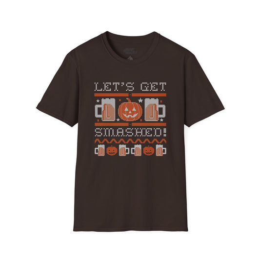 let's get smashed halloween beer t-shirt t-shirt alternate colour product image