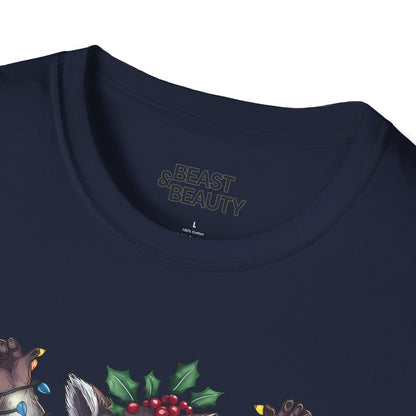 Let's Get Trashed Raccoon Christmas T-Shirt t-shirt product image 5 from Beast and Beauty