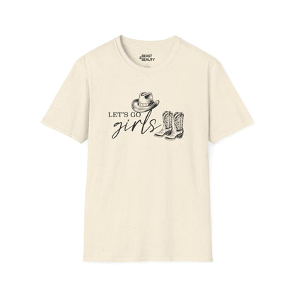 let s go girls cowgirl t-shirt natural t-shirt cowgirl gift idea