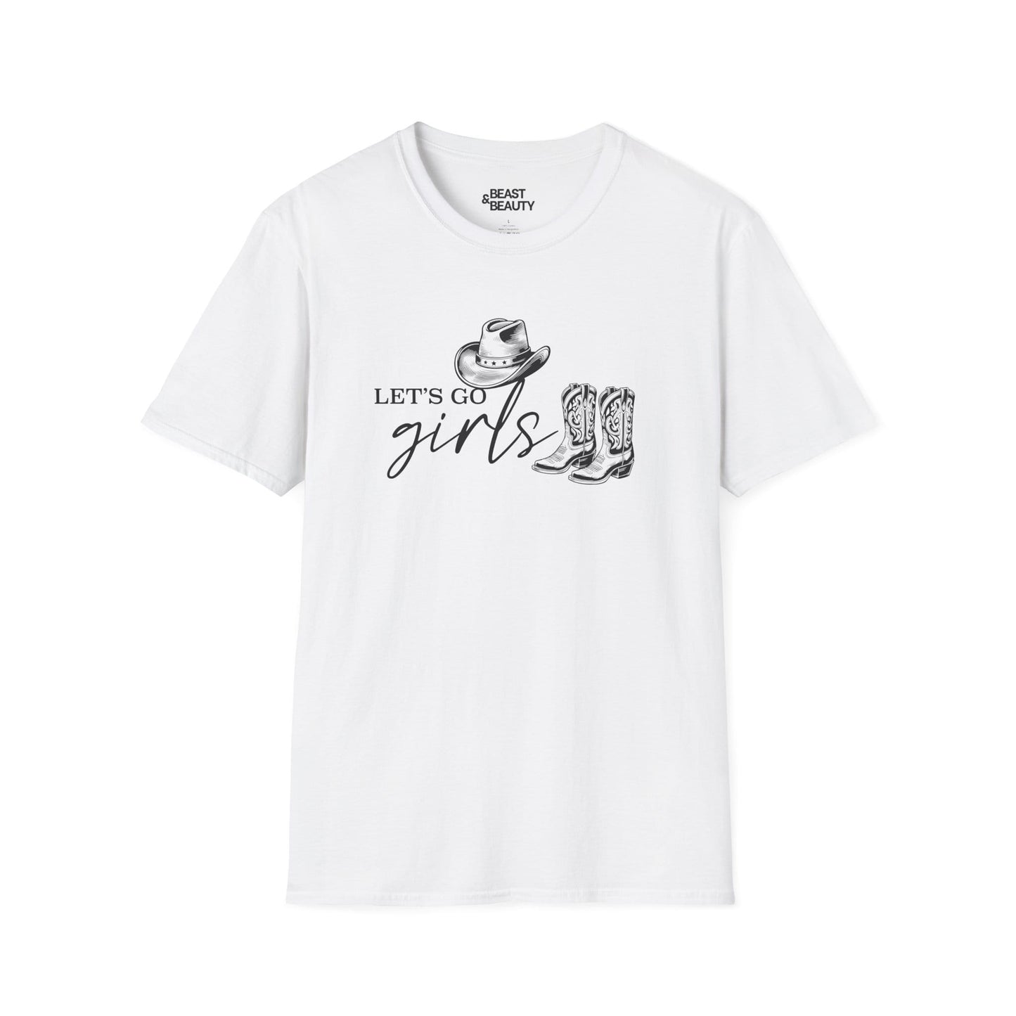 let s go girls cowgirl t-shirt white t-shirt cowgirl gift idea