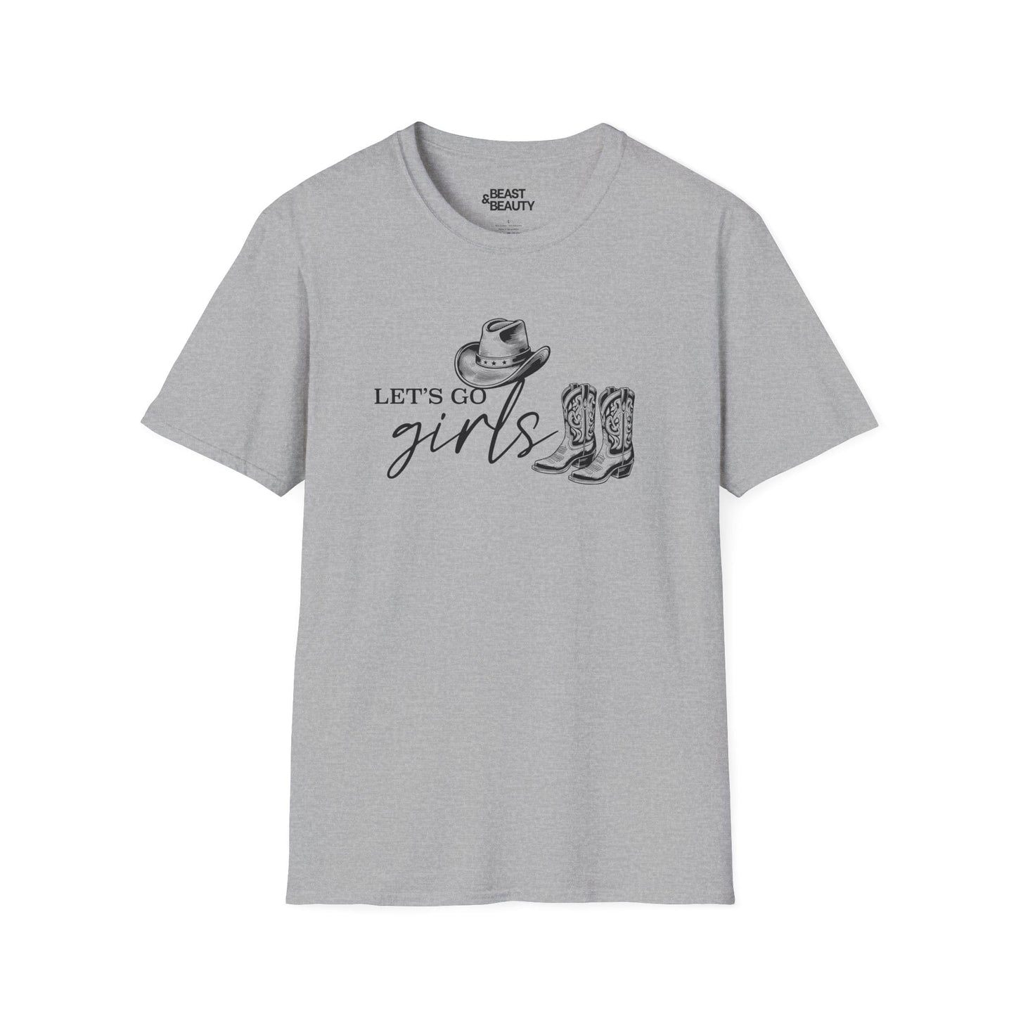let s go girls cowgirl t-shirt sport grey t-shirt cowgirl gift idea