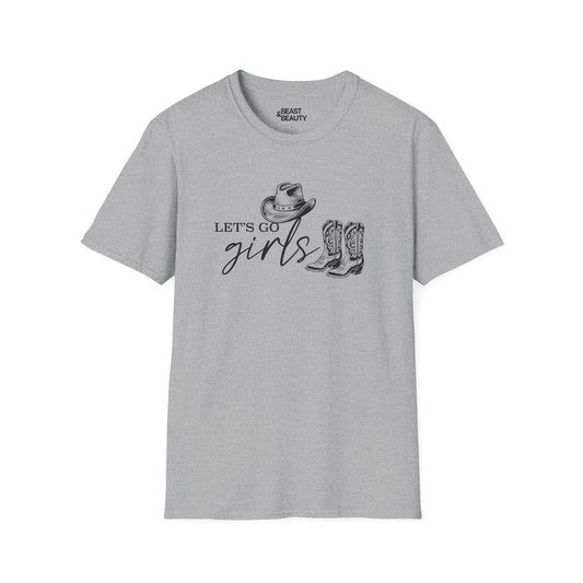 let s go girls cowgirl t-shirt sport grey t-shirt cowgirl gift idea