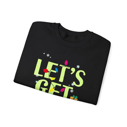Let's Get Lit Christmas Sweatshirt - funny sweatshirt by Cheeky Business