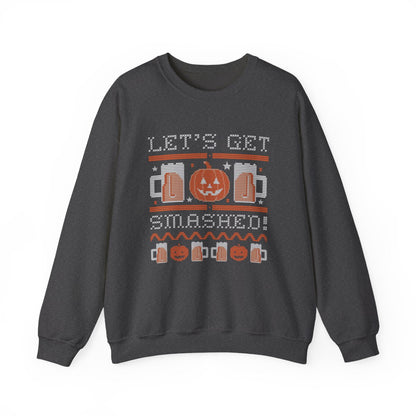 Let's Get Smashed Halloween Sweatshirt - funny sweatshirt by Cheeky Business