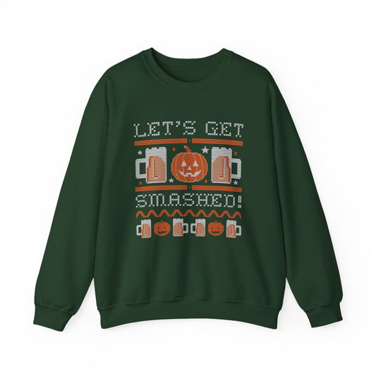 Let's Get Smashed Halloween Sweatshirt - funny sweatshirt by Cheeky Business