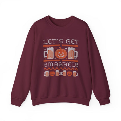 Let's Get Smashed Halloween Sweatshirt - funny sweatshirt by Cheeky Business
