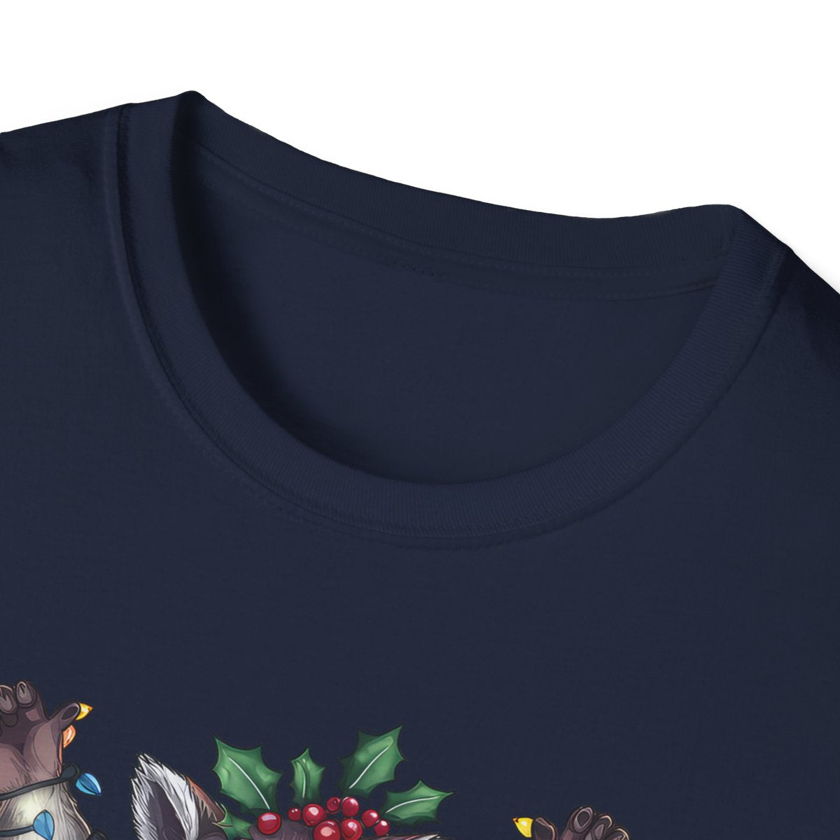 Let's Get Trashed Raccoon Christmas T-Shirt - funny t-shirt by Cheeky Business
