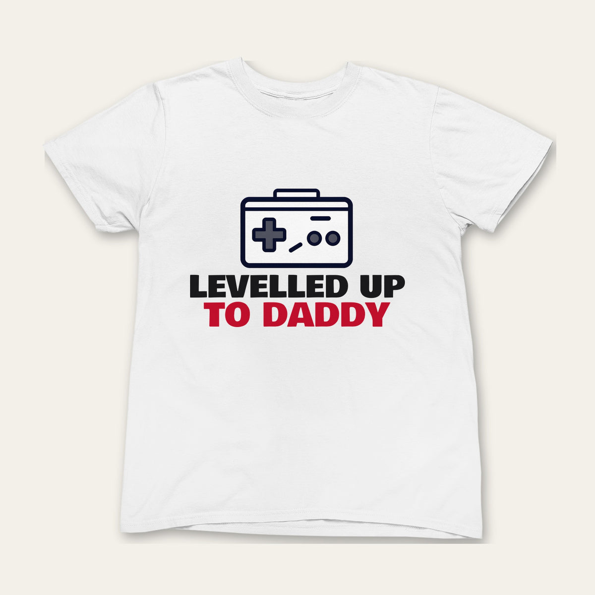 Levelled Up To Daddy & Just Entered The Game matching set grown-up t-shirt