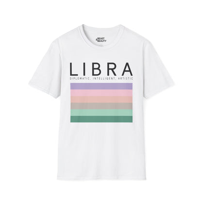 libra zodiac graphic t-shirt t-shirt front product image