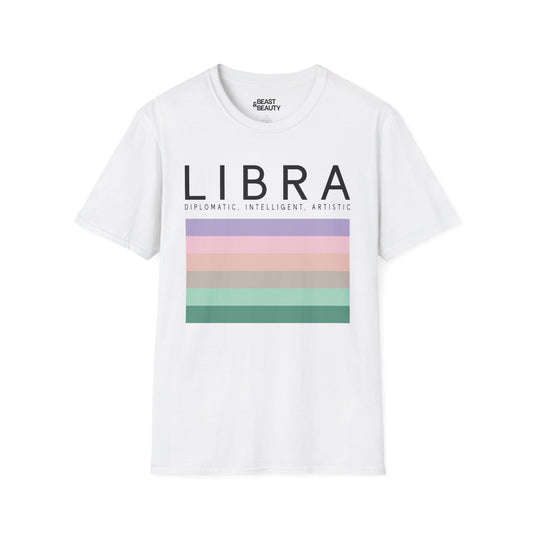 libra zodiac graphic t-shirt t-shirt front product image