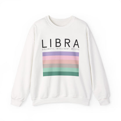 sand sweatshirt with minimalist libra zodiac sign design