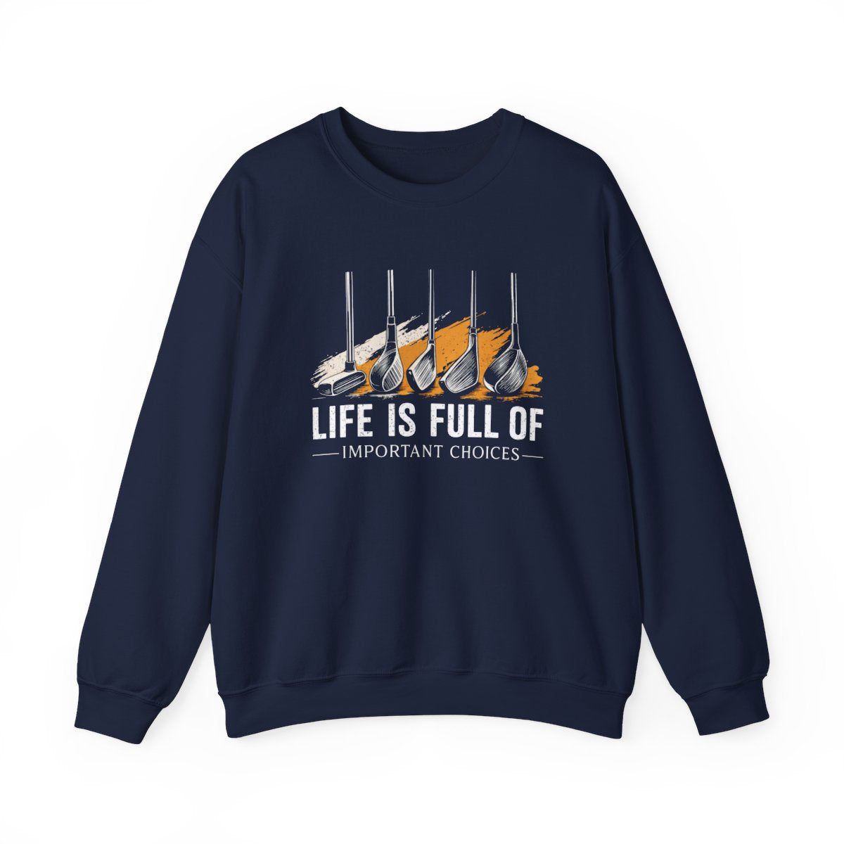 maroon sweatshirt with bold golf humor graphic for funny gift