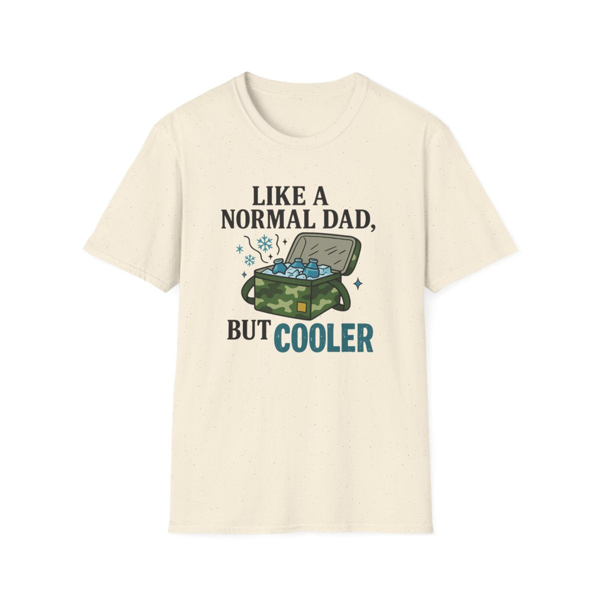 white t-shirt with cool dad slogan design back view