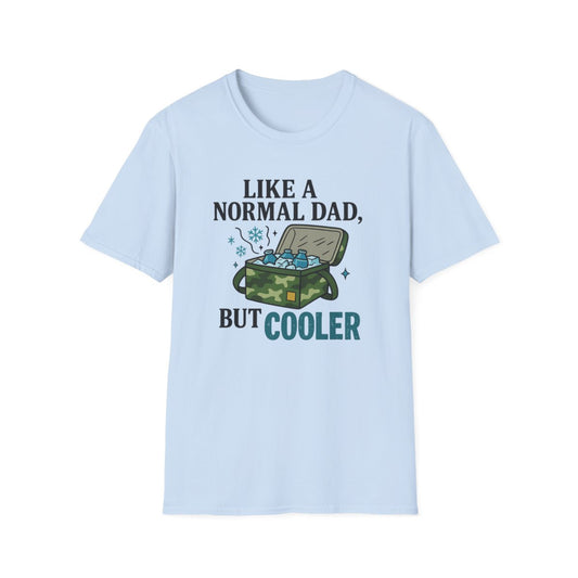sport grey t-shirt with funny dad graphic print front view
