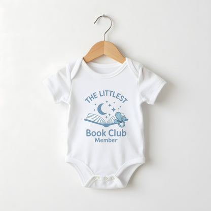 The Littlest Book Club Member funny baby grow
