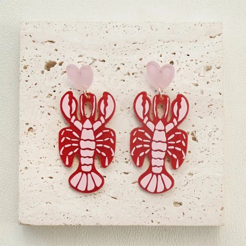lobster heart earrings clothing alternate colour product image