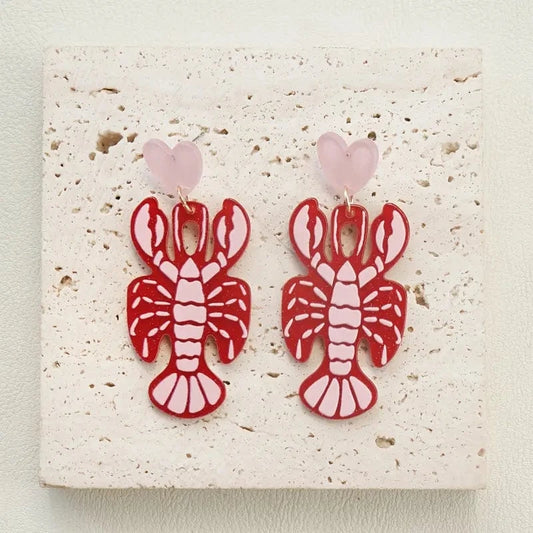 lobster heart earrings clothing alternate colour product image