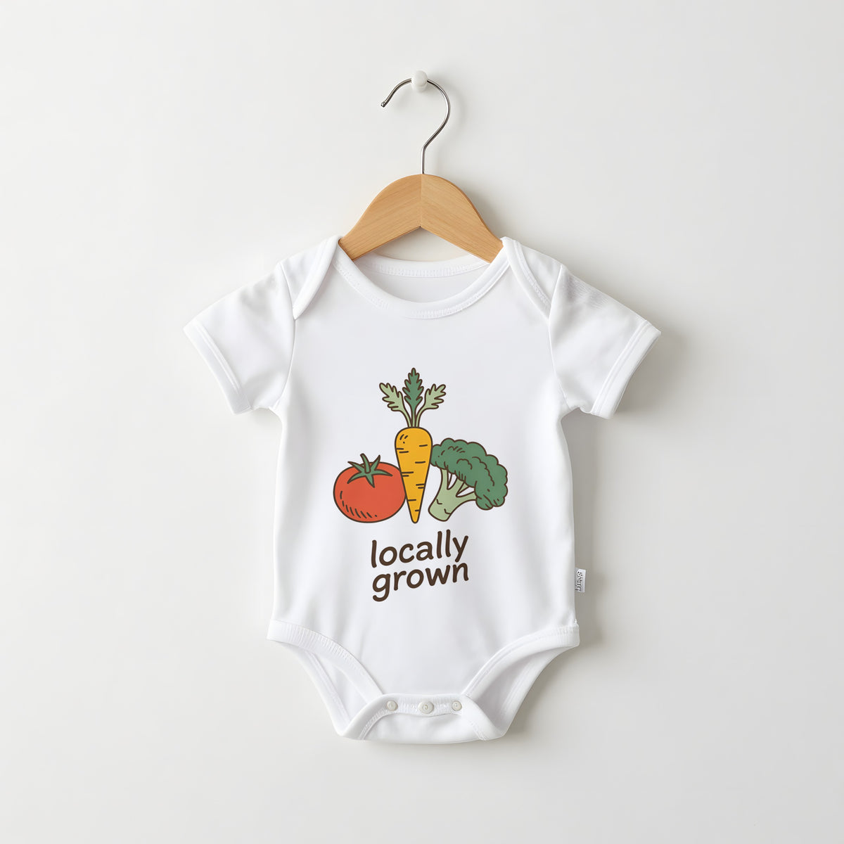 Locally Grown funny baby grow