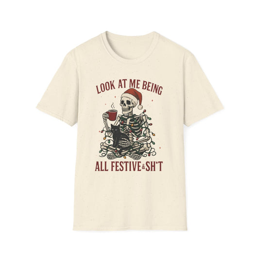 Look at Me Being All Festive Christmas T-Shirt - funny t-shirt by Cheeky Business