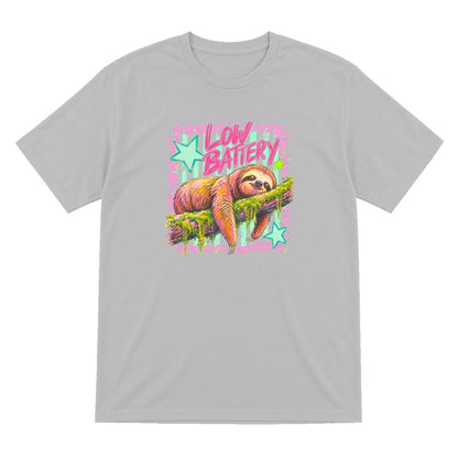 Low Battery Sloth T-Shirt & Sweatshirt T-Shirt in Sport Grey