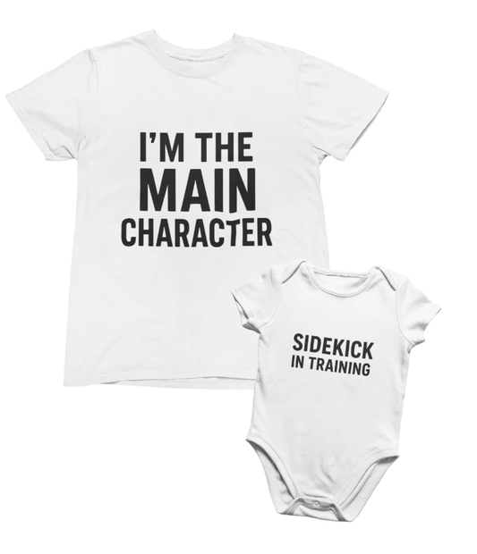 Main Character & Sidekick Matching T-Shirt Gift Set matching outfit set product image 1 from Beast and Beauty
