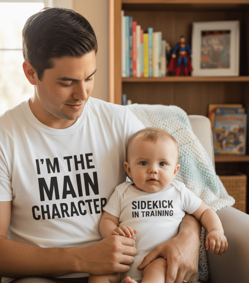 Main Character & Sidekick Matching T-Shirt Gift Set matching outfit set product image 4 from Beast and Beauty