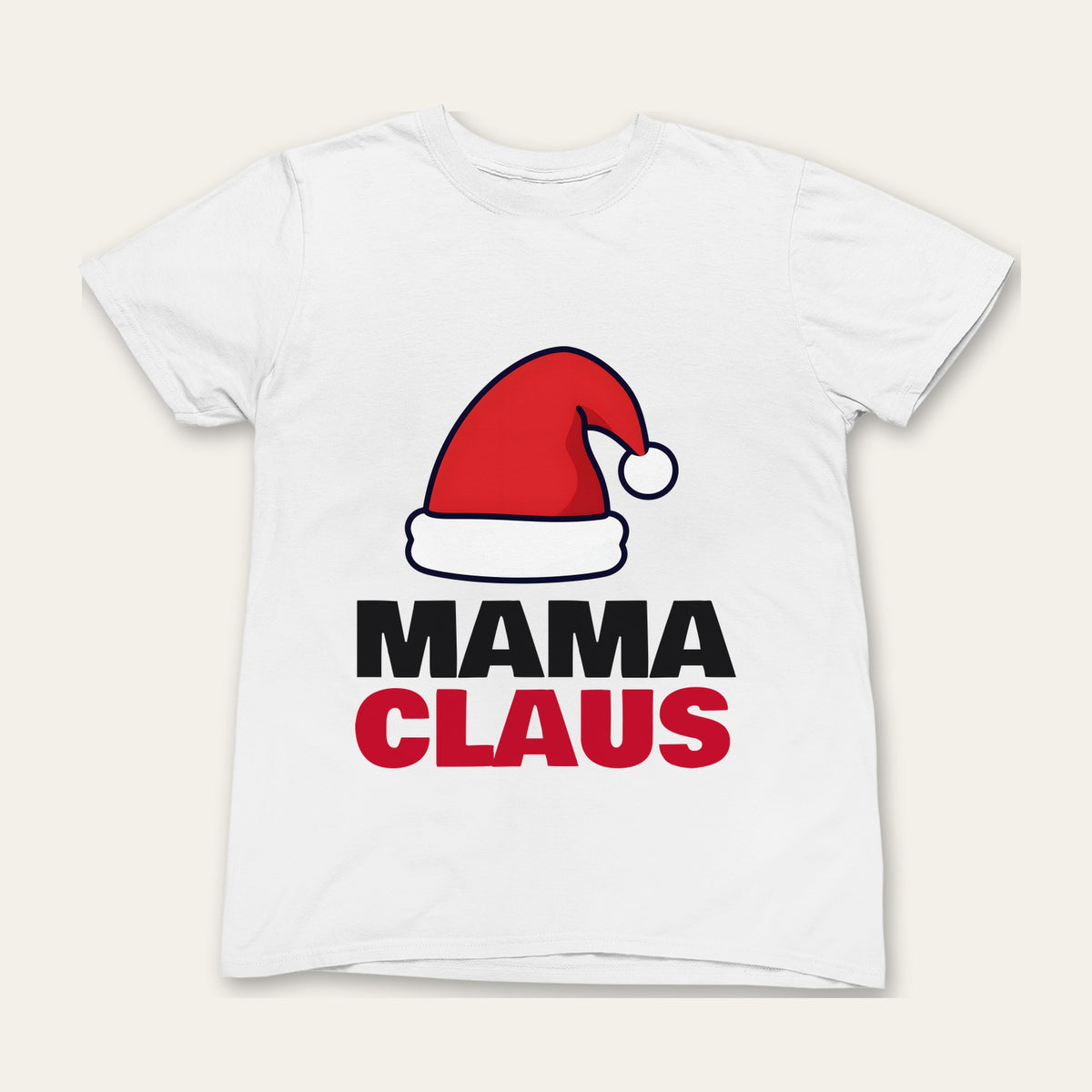 Mama Claus & Baby Claus Christmas Mum and Baby Set matching set grown-up t-shirt