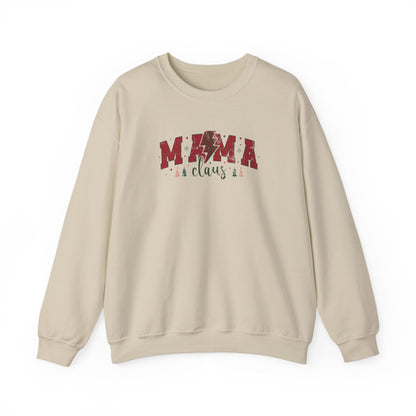 light pink sweatshirt with mama claus funny christmas design
